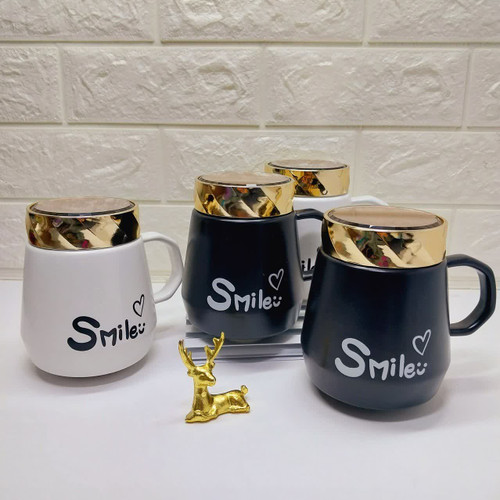 ماگ درآینه ای سرامیکی وارداتی طرح smile