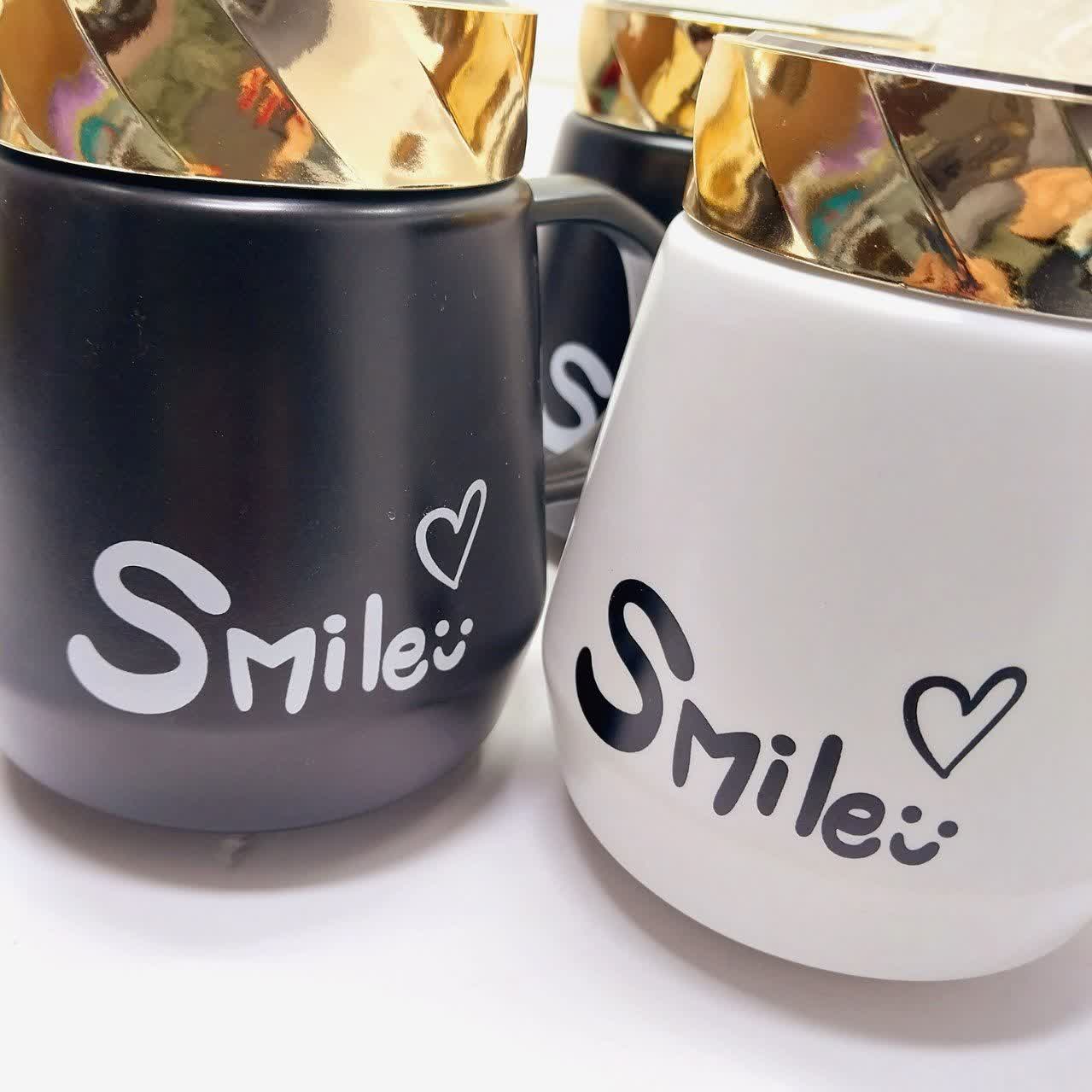 ماگ درآینه ای سرامیکی وارداتی طرح smile