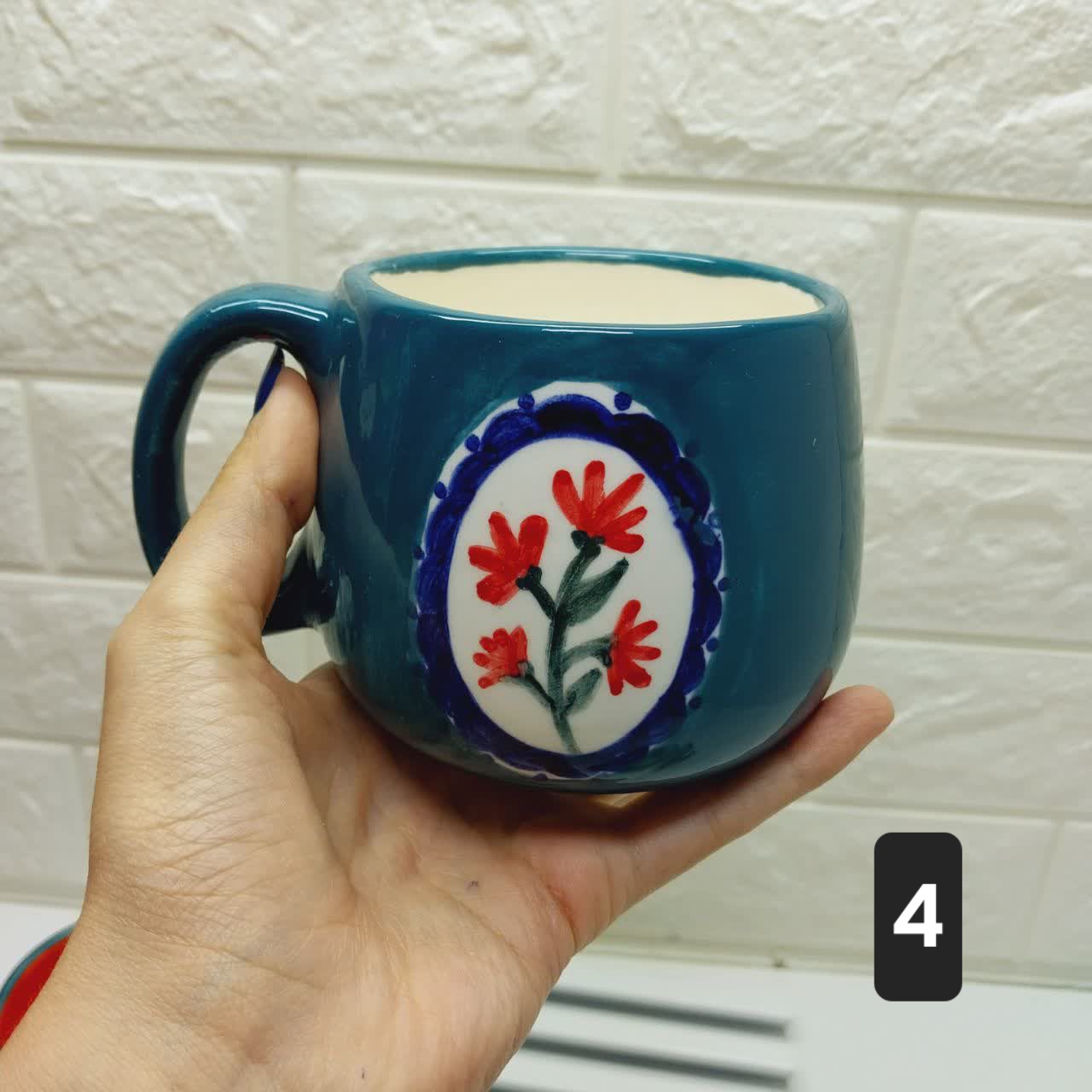 فنجان سرامیکی ایرانی طرح دار