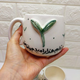 فنجان سرامیکی ایرانی طرح دار