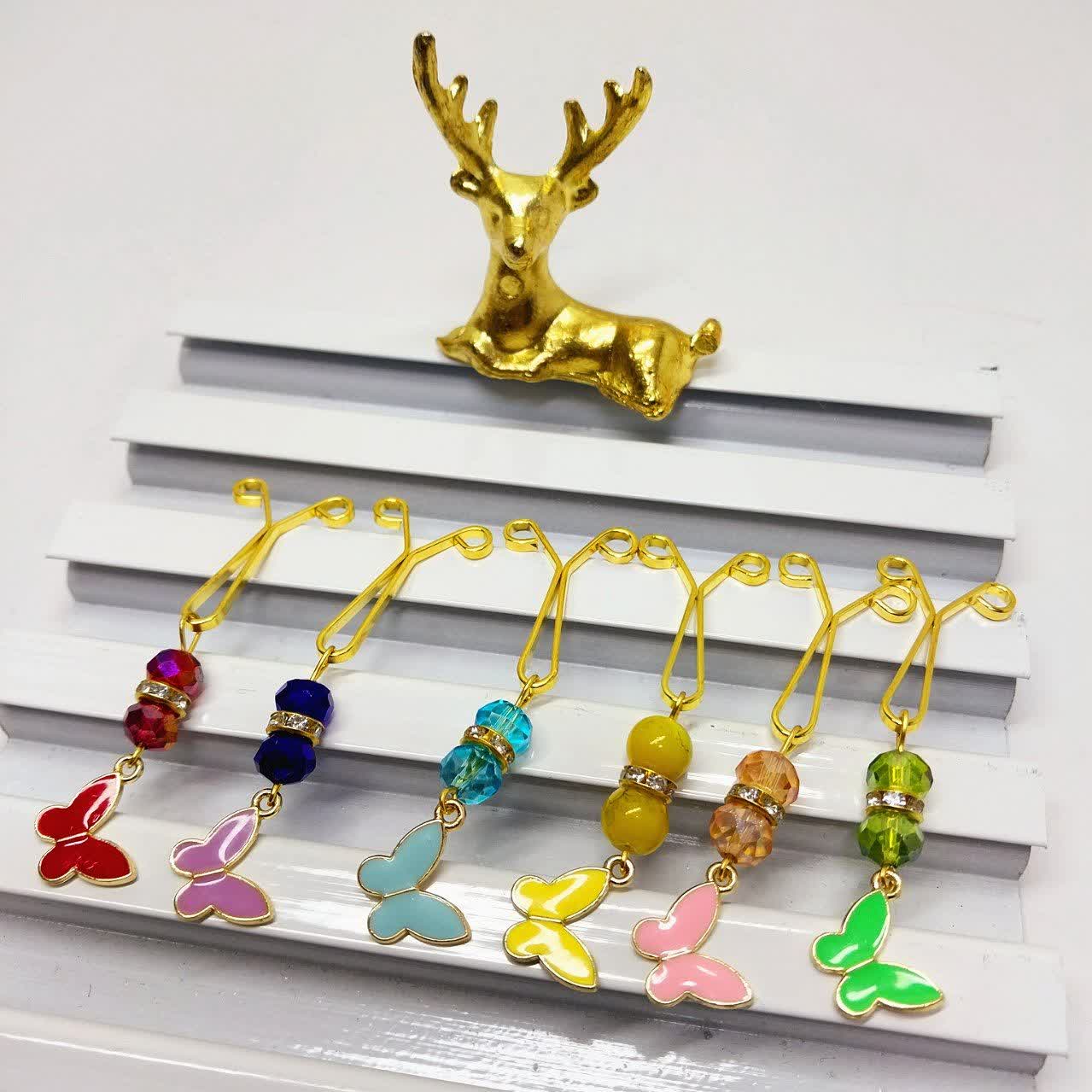 گیره روسری پروانه ای ۶ عددی
