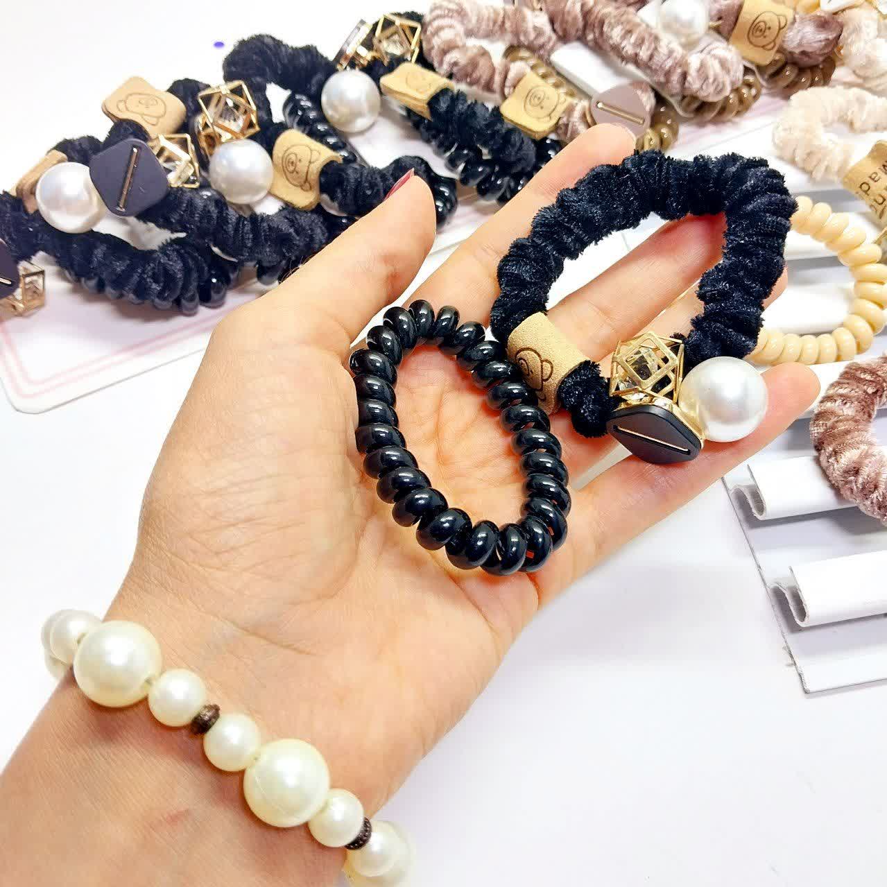 ست کش مخملی و سیم تلفنی وارداتی