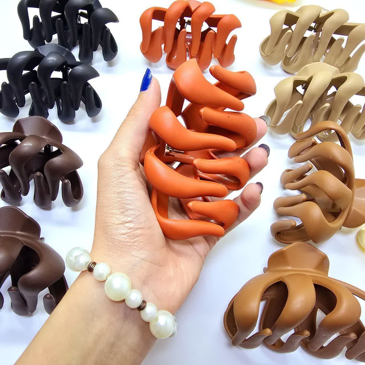 کلیپس گوجه ای ۸ سانتی نشکن ۱۲ عددی